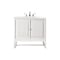 James Martin Vanities Athens 30in Single Vanity, Glossy White w/ 3 CM White Zeus Quartz Top E645-V30-GW-3WZ - alternate 1